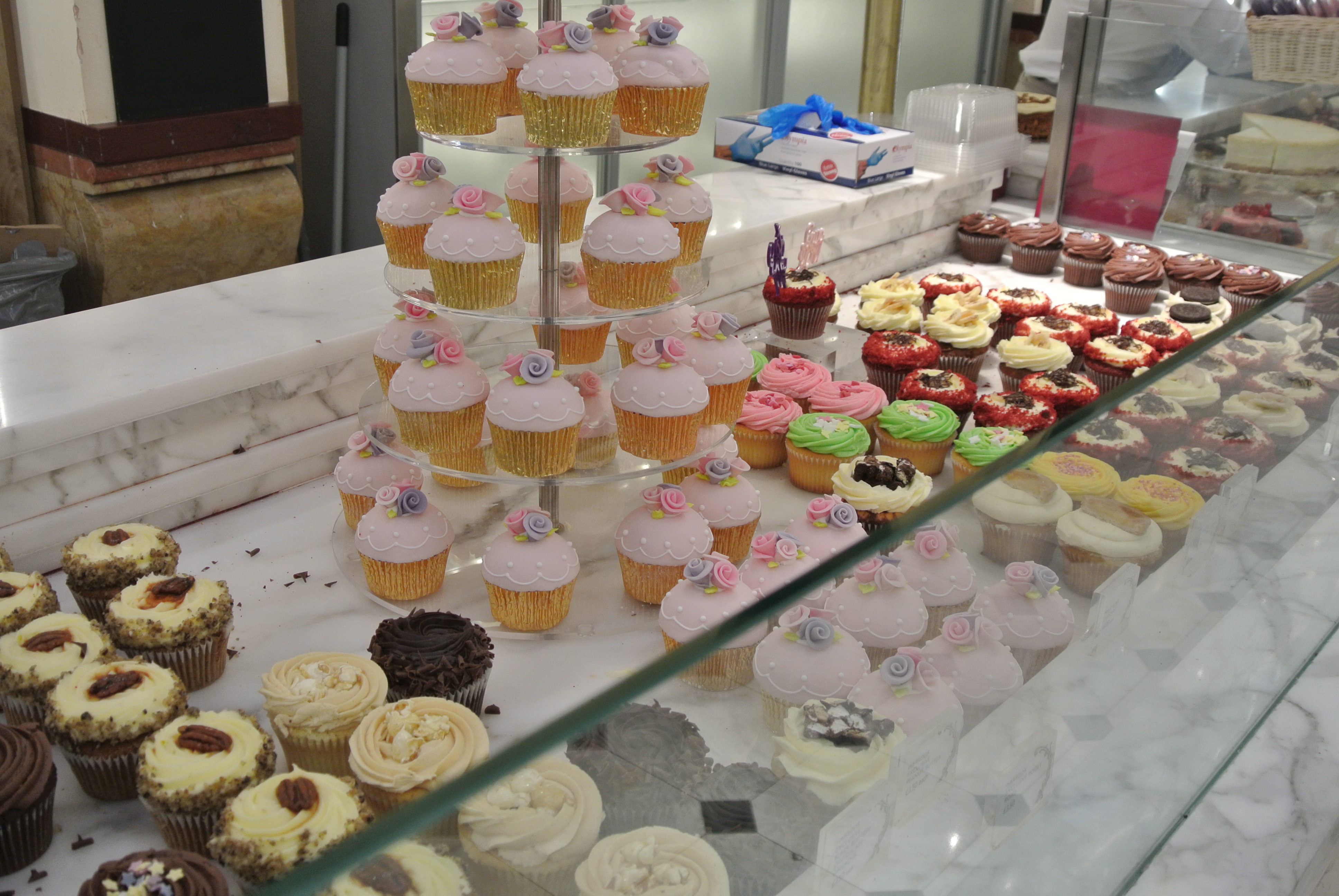 Cupcake shop in Harrods.