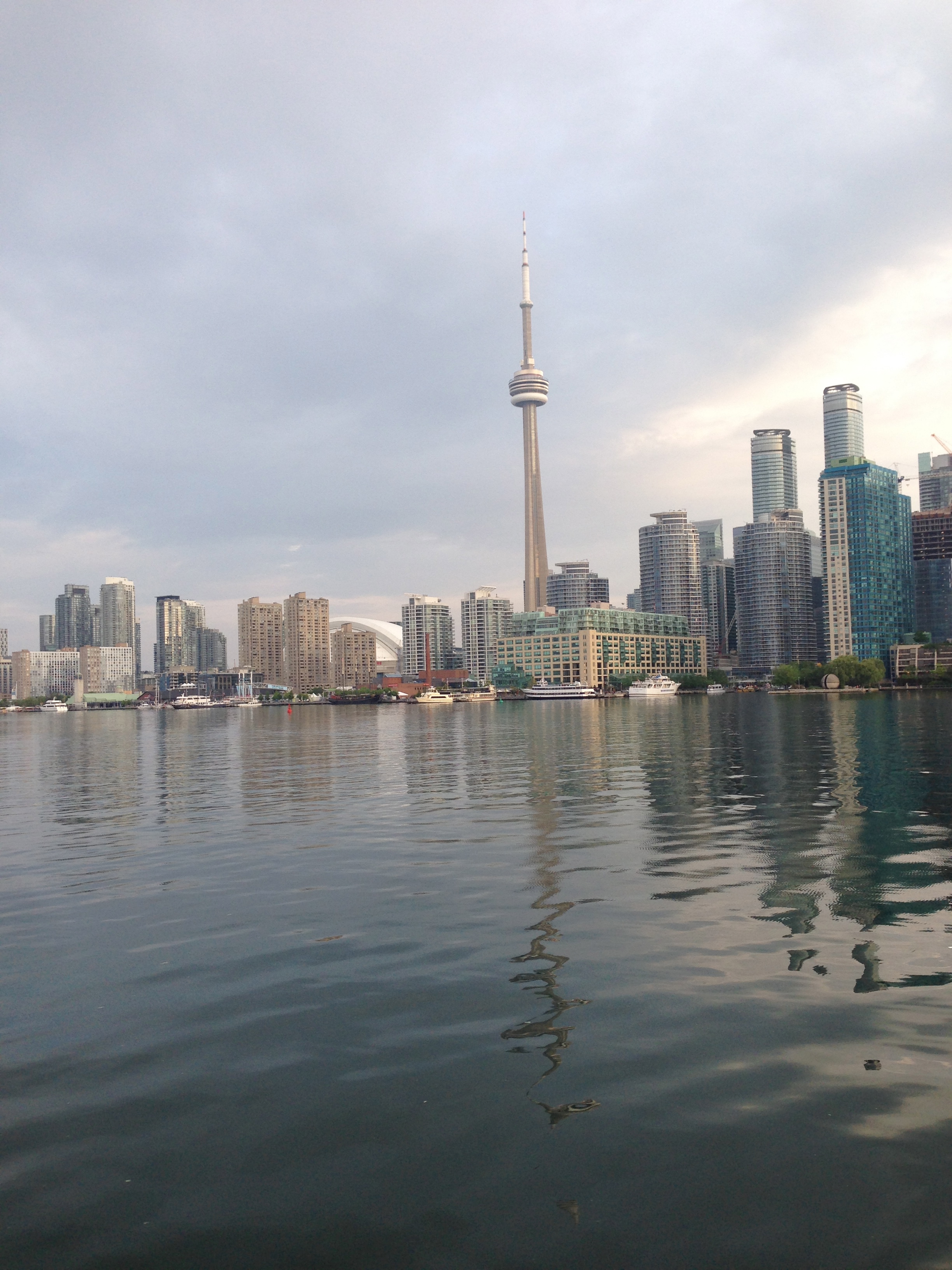 On the ferry heading to Toronto Centre Island.